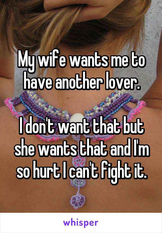 A lover wants wife Affair Ended