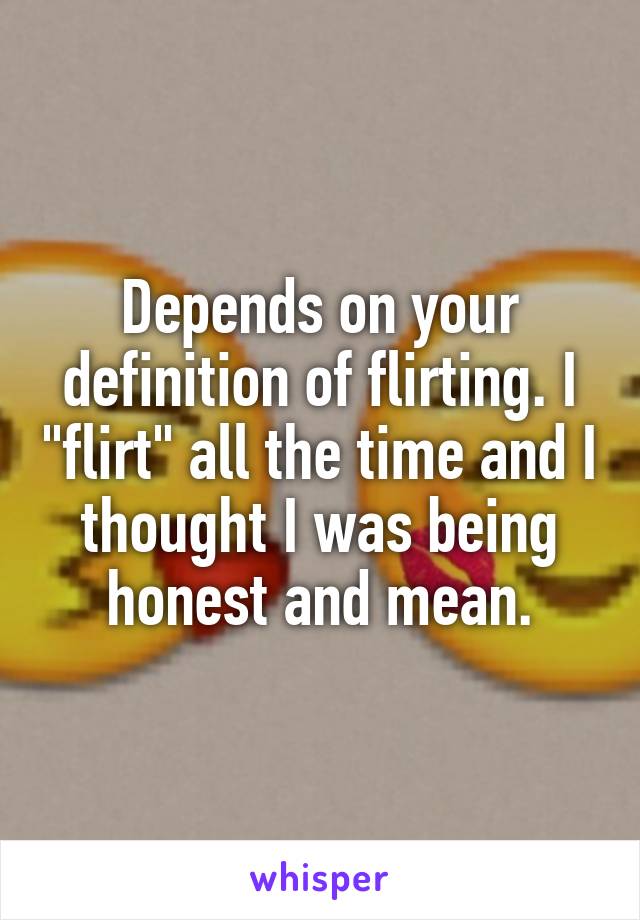 flirter définition et synonymes