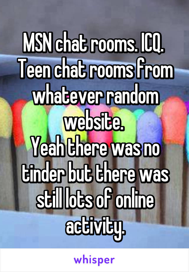 Msn Chat Rooms Icq Teen Chat Rooms From Whatever Random