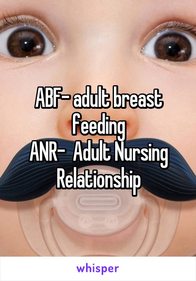 Breastfeeding anr adult Adult Breastfeeding