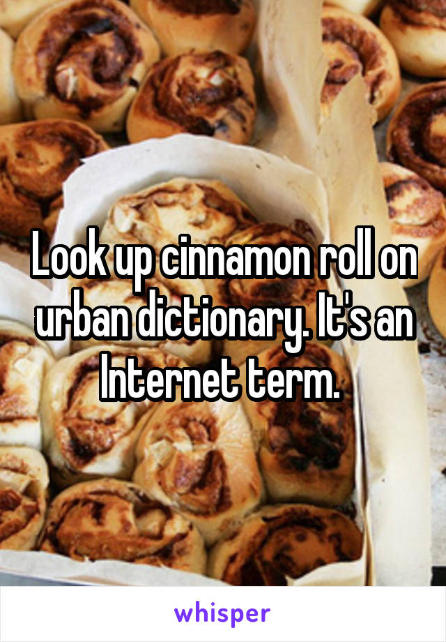 cinnamon roll urban dictionary