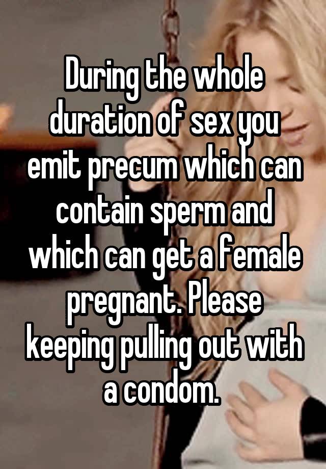 Can you get pregnant from “precum”?