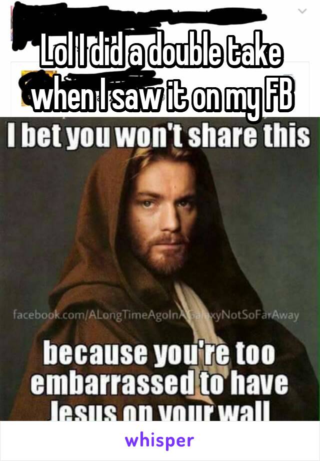 My Grandma Shared A Pic Of Jesus On Her Facebook It Was Obi Wan Kenobi