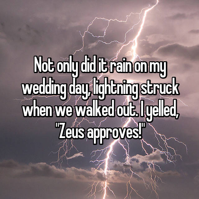 Rain On Your Wedding Day Good Luck or Bad?