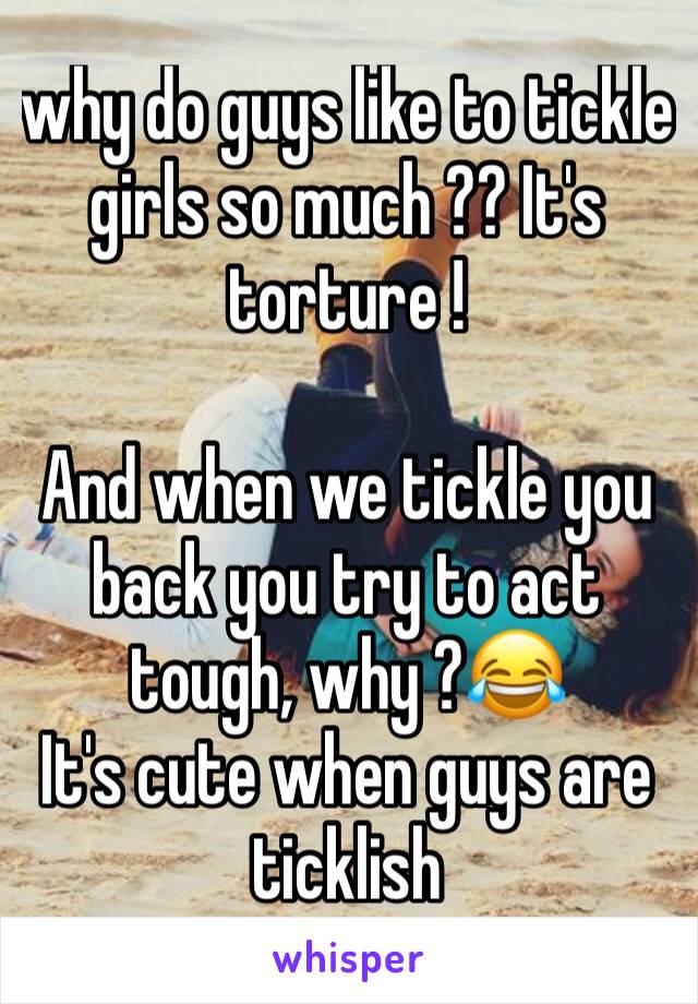 Guys getting tickled