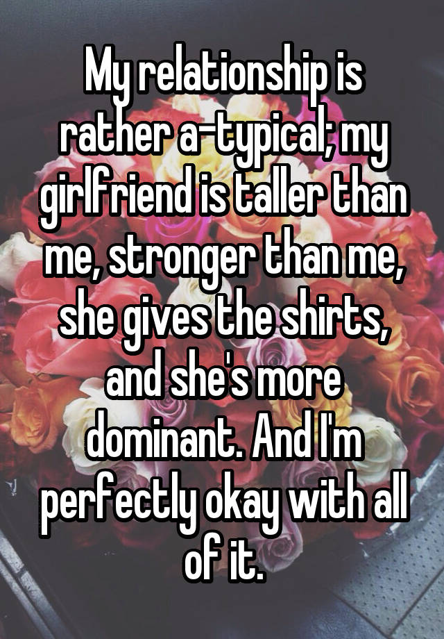 My girlfriend became stronger than me