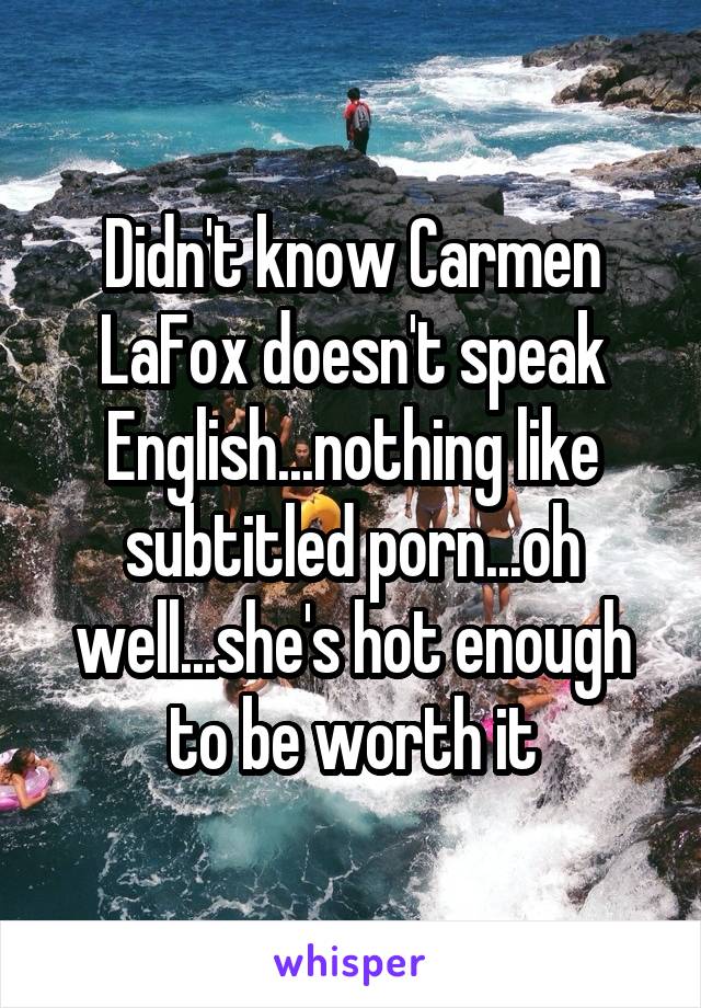 Fox carmen la Carmen Fox