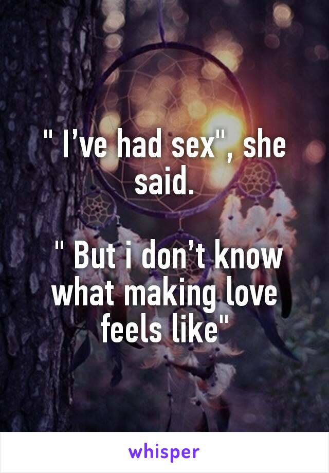 Feels like relationship is only sex