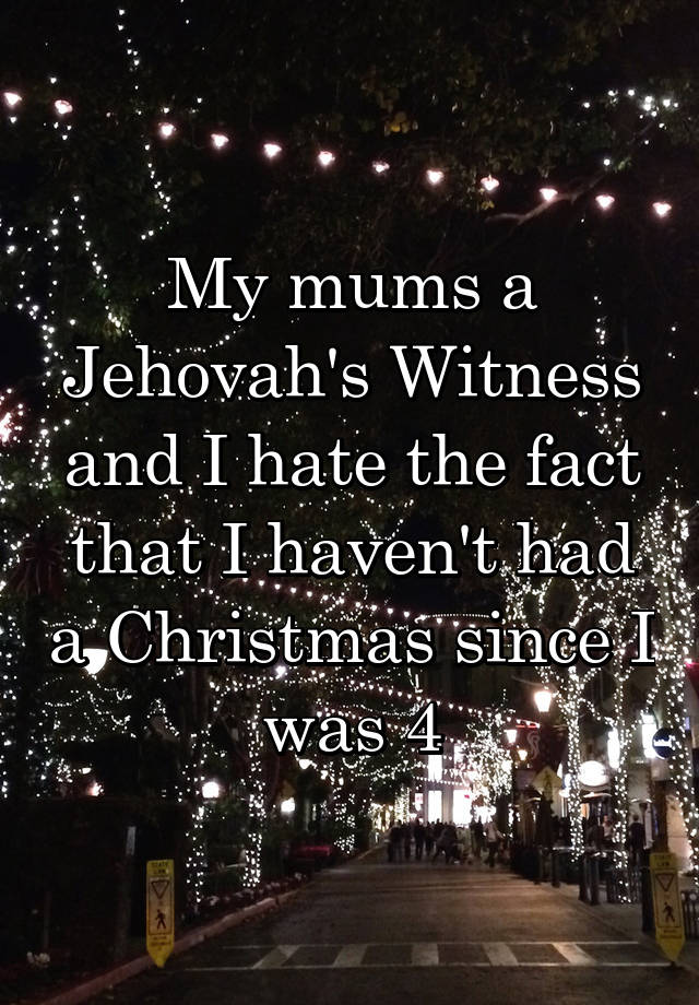 jehovah witness beliefs and christmas