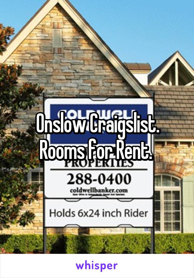 Onslow Craigslist Rooms For Rent