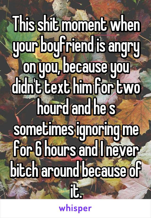 when your boyfriend is angry