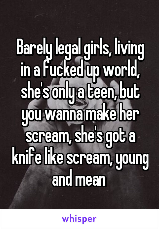 Bearly legal teen