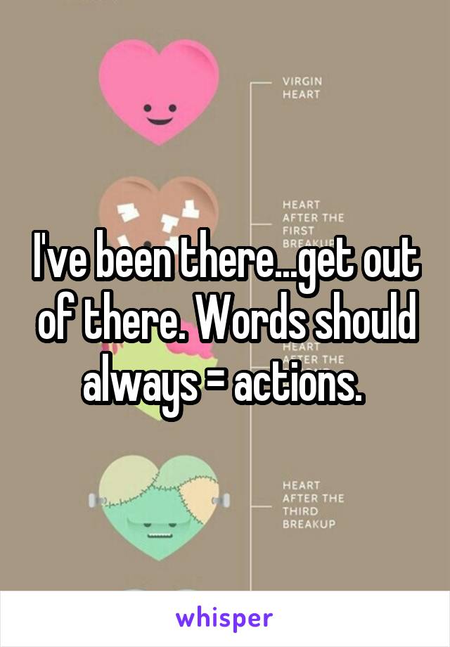 I've been there...get out of there. Words should always = actions. 