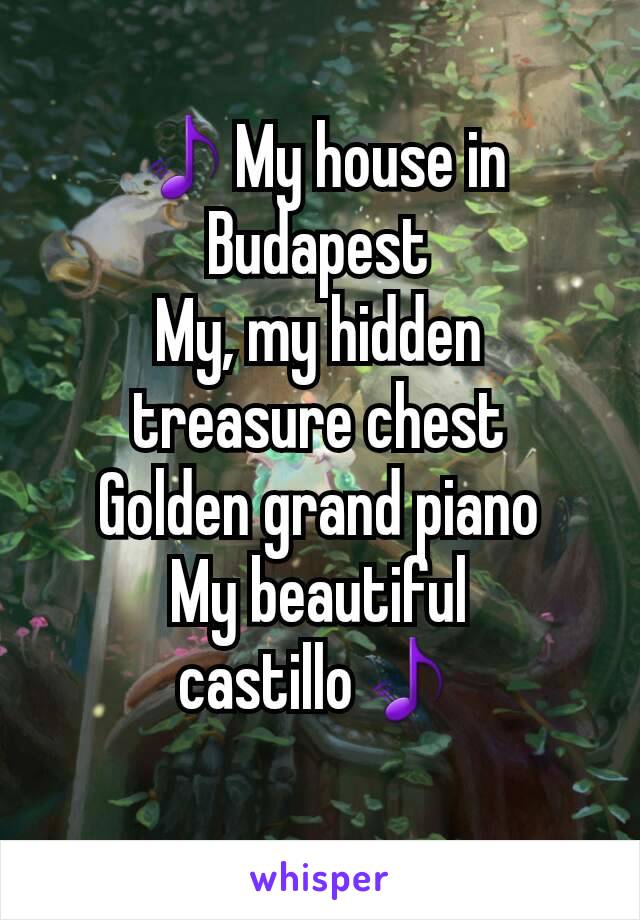 My House In Budapest My My Hidden Treasure Chest Golden Grand Piano My Beautiful Castillo