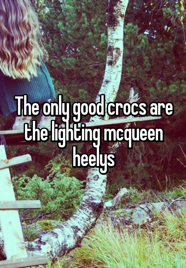 lighting mcqueen heely crocs