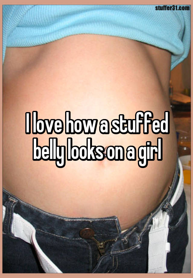 Belly girl with stuffed 