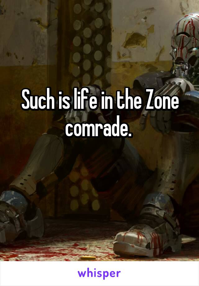 such is life in the zone
