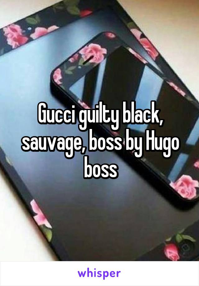 sauvage hugo boss