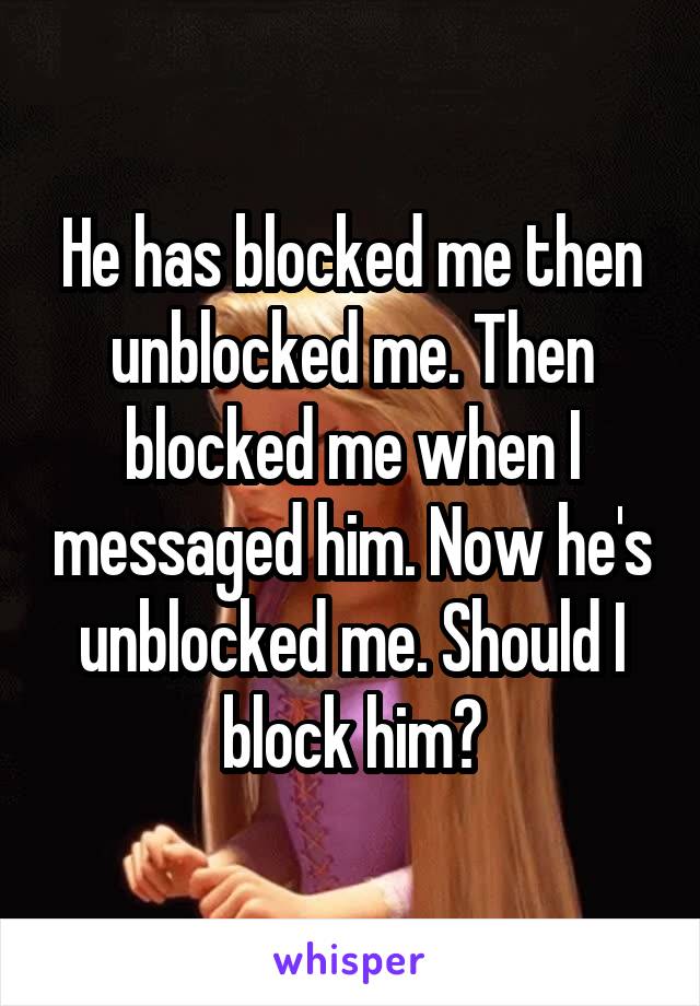 Me who has blocked Who blocked