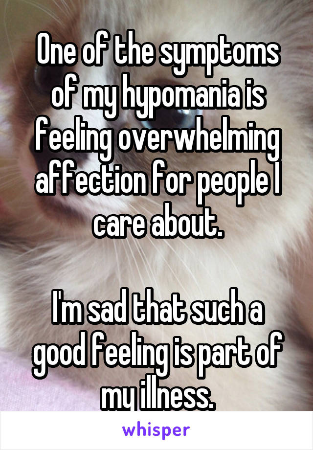 symptoms of hypomania