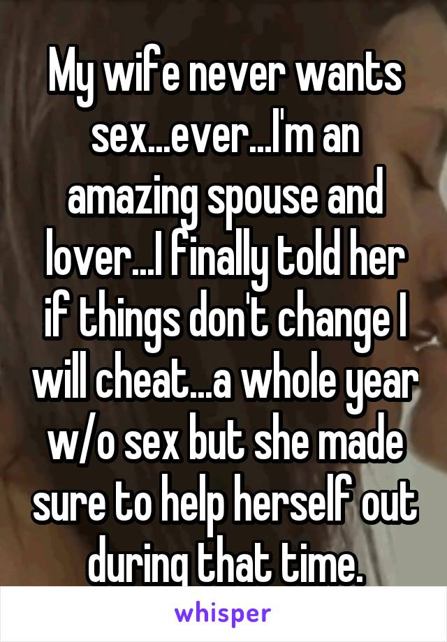 Lover wife wants a My cheating