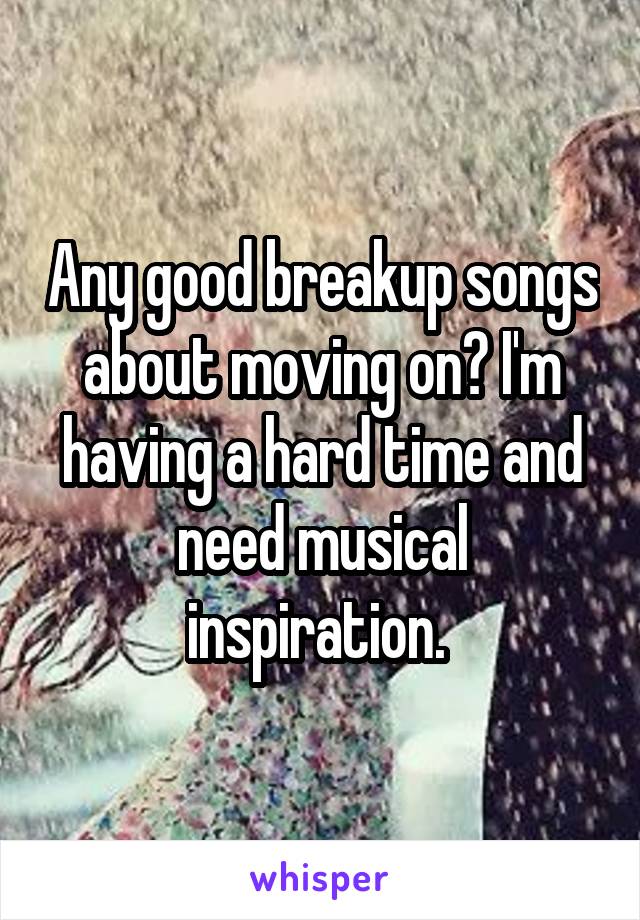 songs for moving on