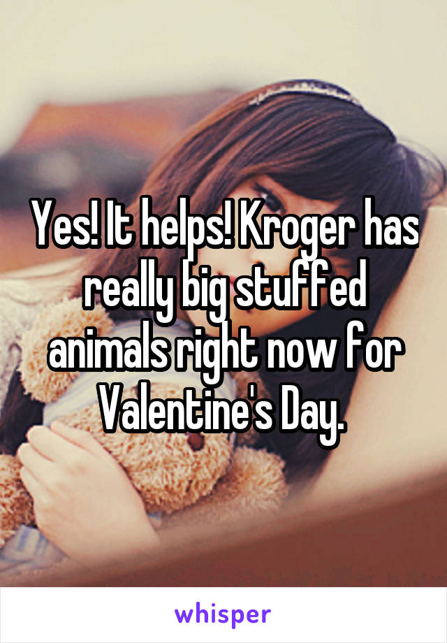 kroger valentine's day stuffed animals