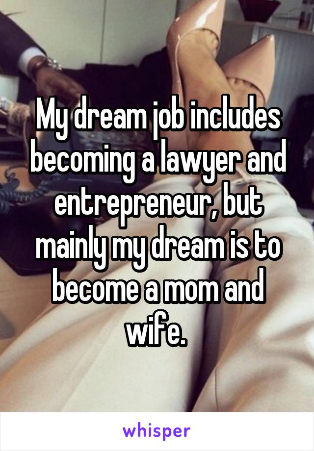 dream job lawyer
