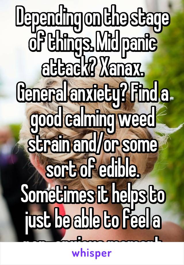 Panic attacks weed xanax