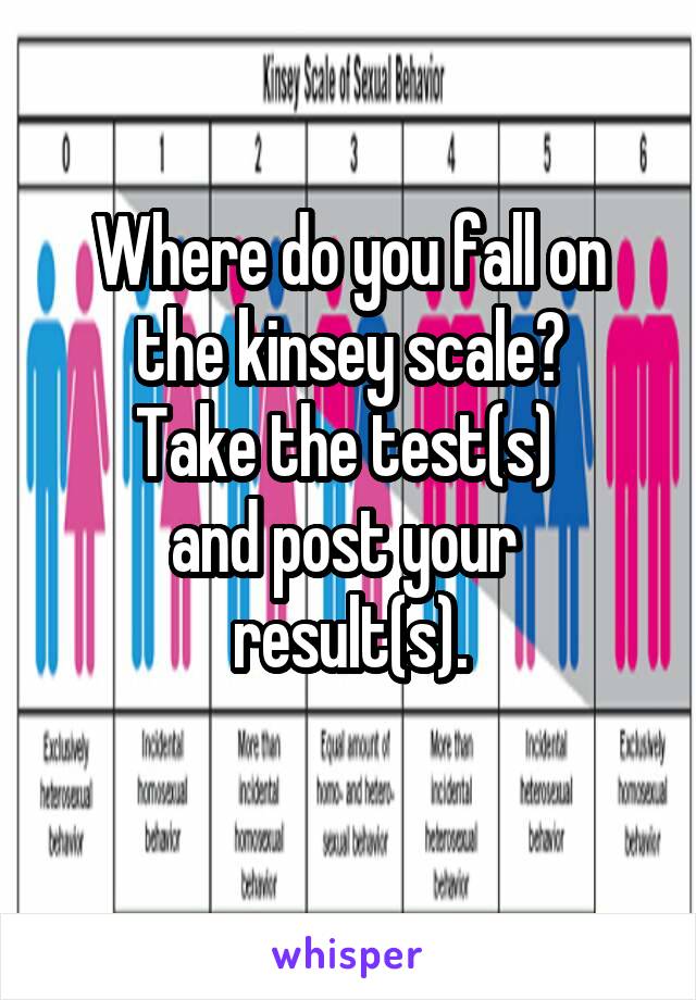 take the kinsey scale test