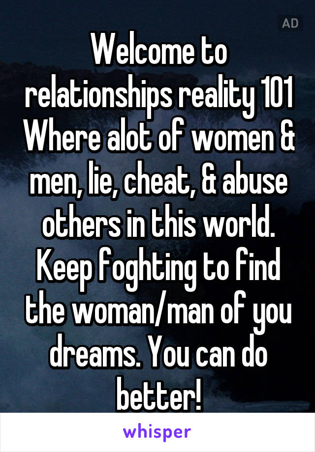 In why relationships do men lie Why Do
