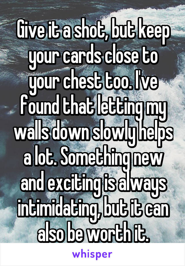 keep your cards close to your chest