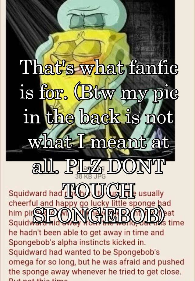 And squidward fanfiction
