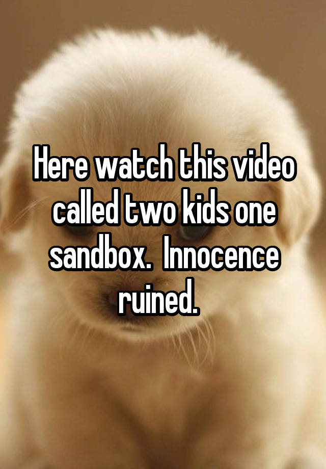 Watch 2 Kids In A Sandbox Video