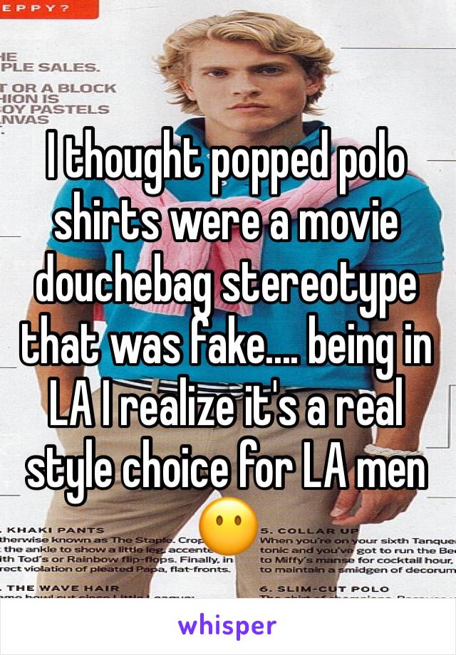 polo shirts are for douchebags