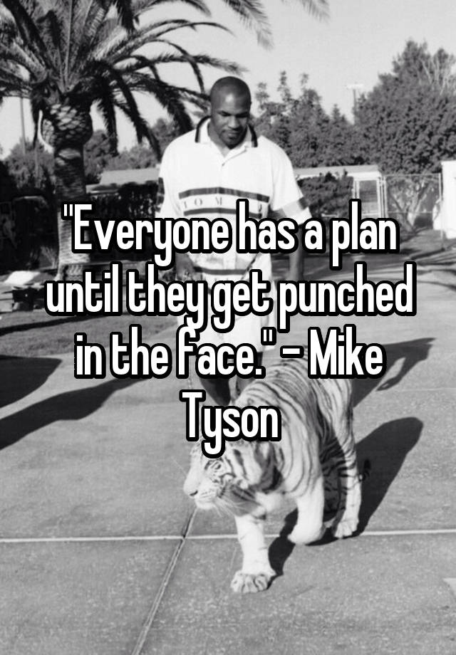 22+ Everybody Has A Plan Until They Get Punched In The Face Mike Tyson Gif