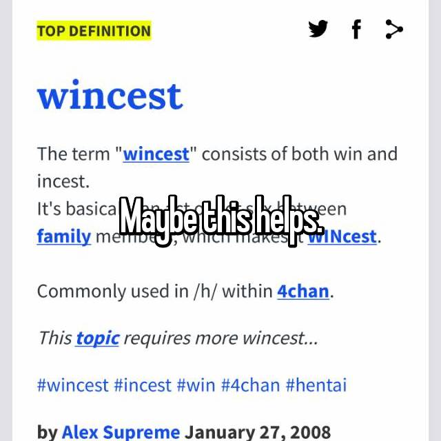 Wincest 4chan Groomed by