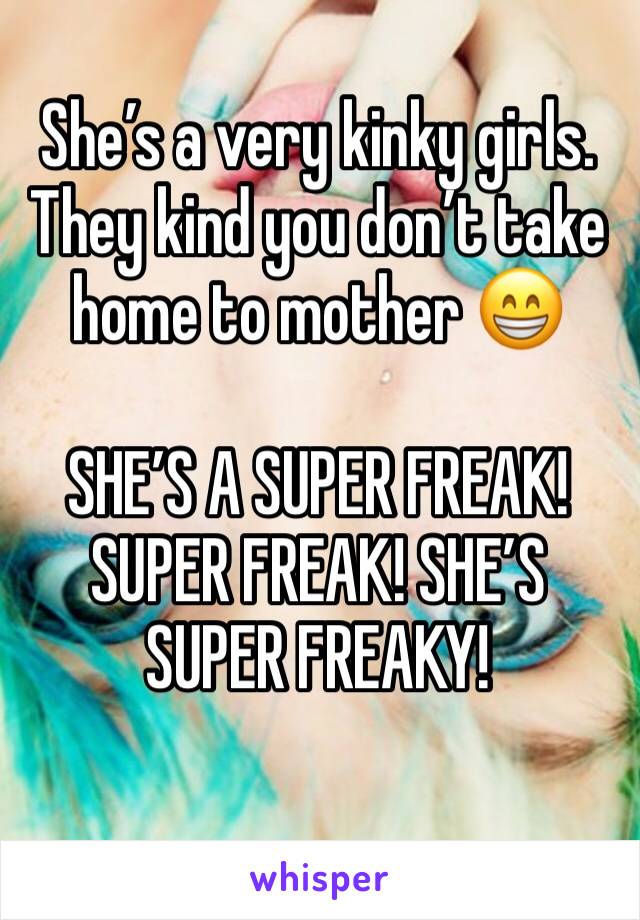 A very freaky girl