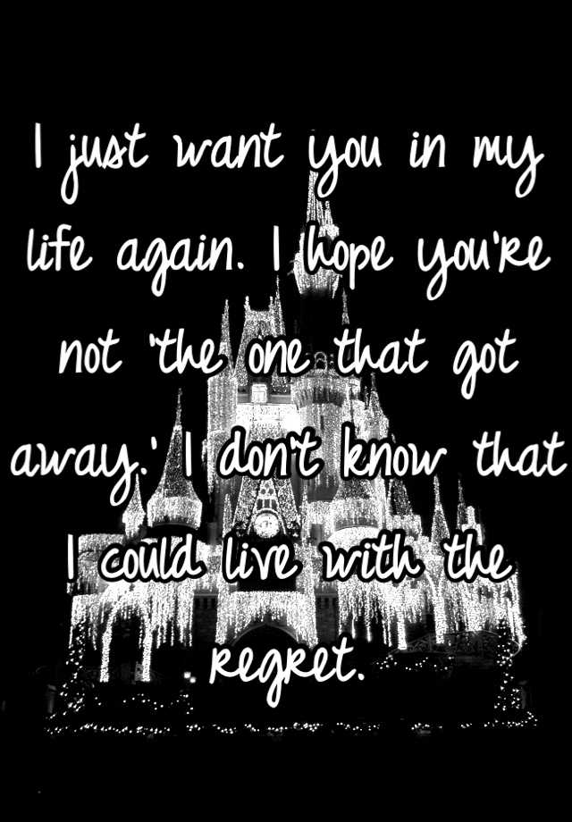 i-just-want-you-in-my-life-again-i-hope-you-re-not-the-one-that-got