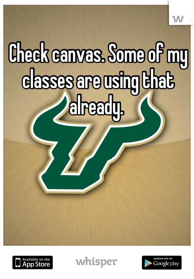 Check canvas. Some of my classes are using that already. 