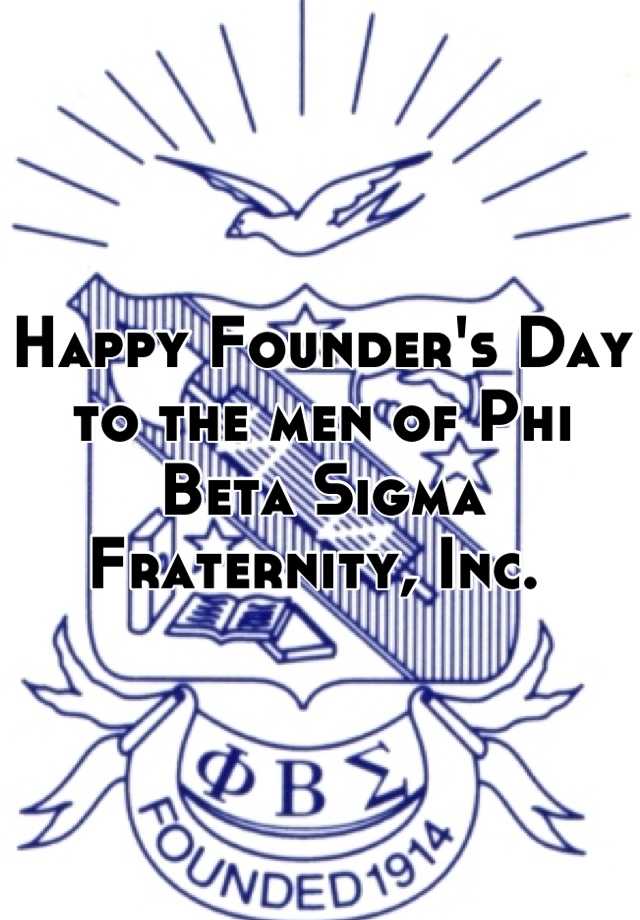 Happy Founder's Day to the men of Phi Beta Sigma Fraternity, Inc.