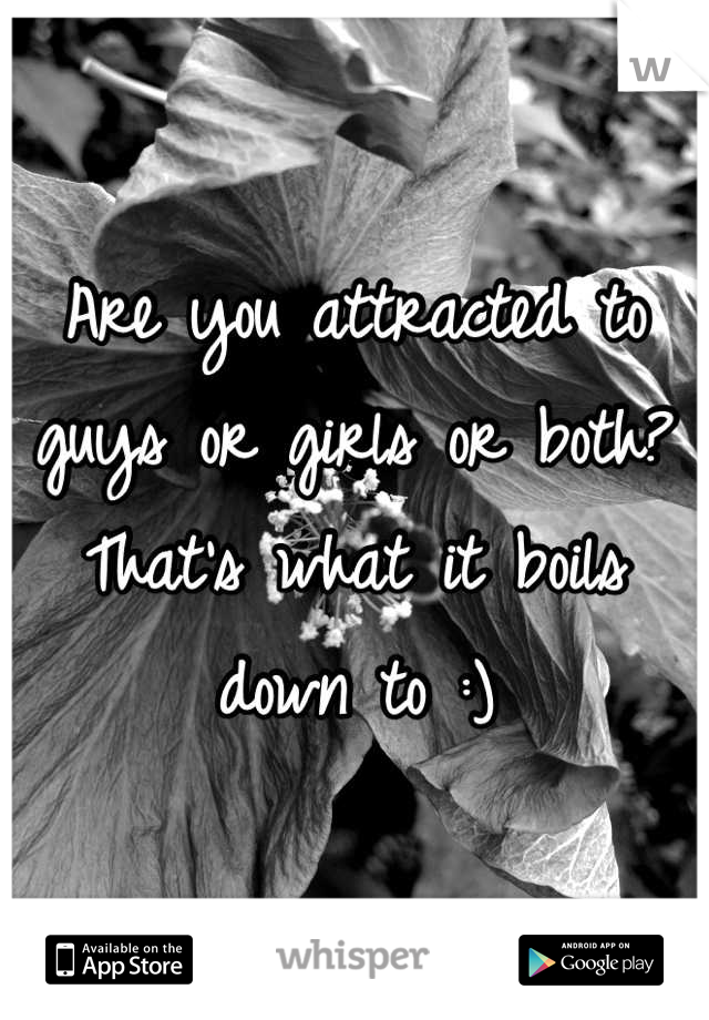 Are you attracted to guys or girls or both?That's what it boils down to :)