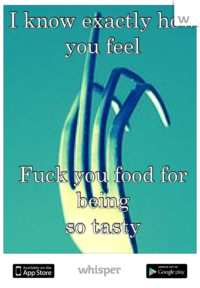 I know exactly how you feel




Fuck you food for being 
so tasty