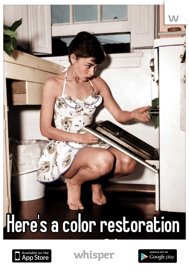 Here's a color restoration picture of her. 