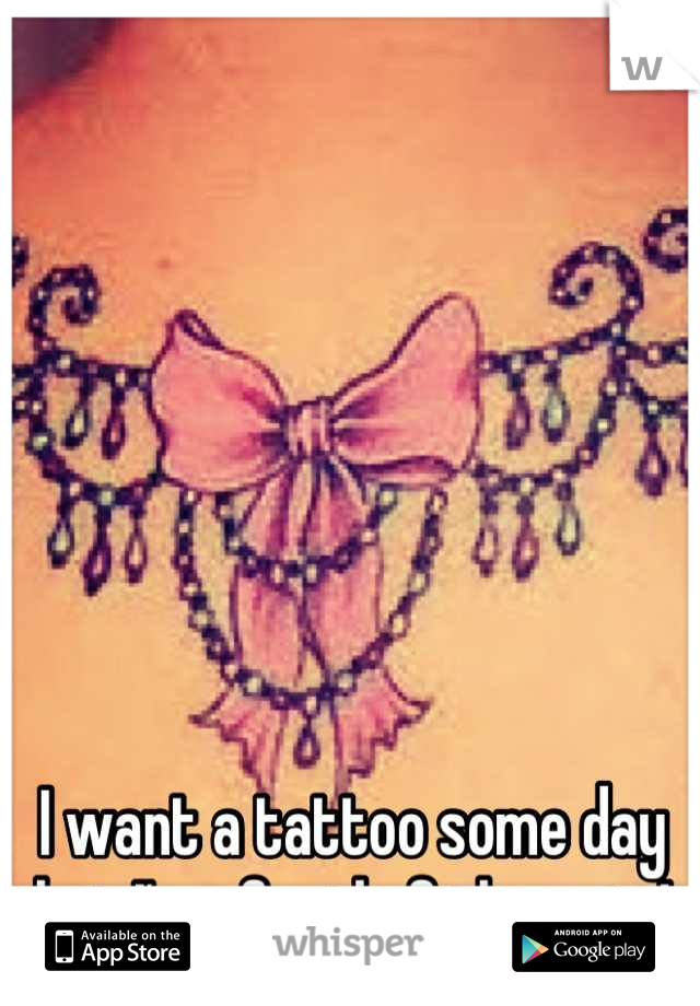 I want a tattoo some day but I'm afraid of the pain !