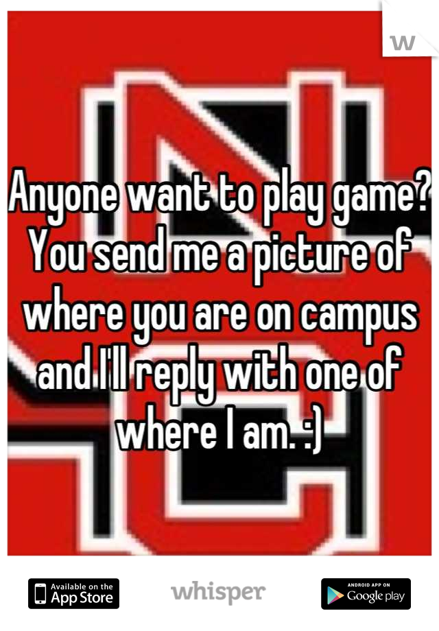 Anyone want to play game? You send me a picture of where you are on campus and I'll reply with one of where I am. :)