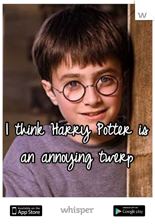 I think Harry Potter is an annoying twerp