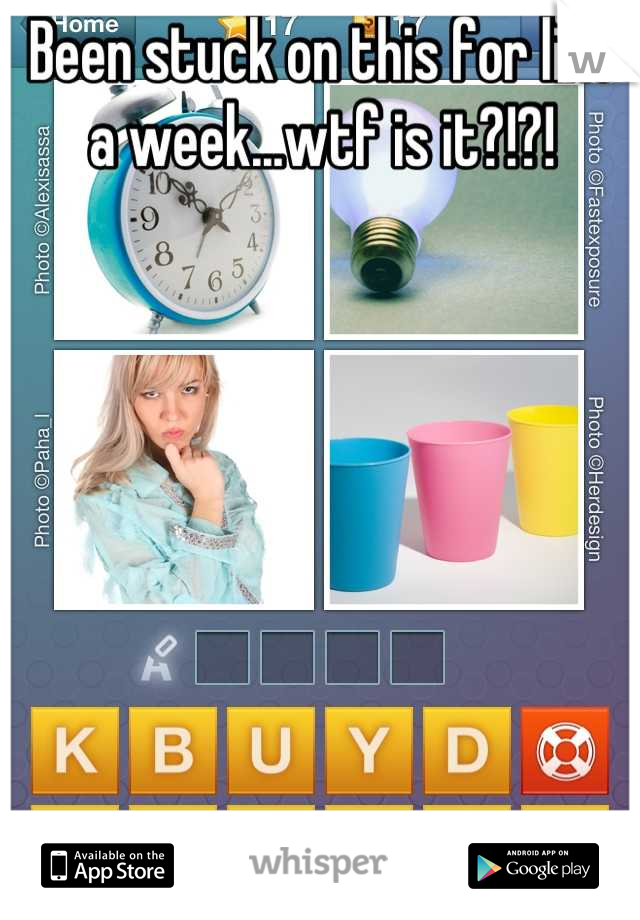 Been stuck on this for like a week...wtf is it?!?!