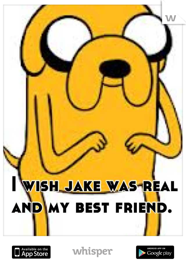 I wish jake was real and my best friend. 