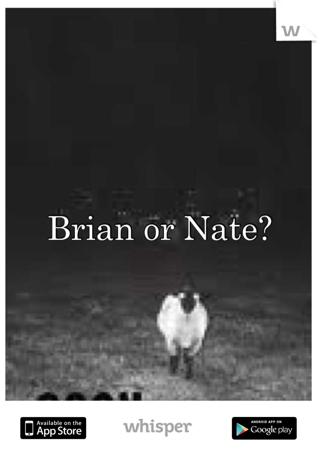 Brian or Nate?